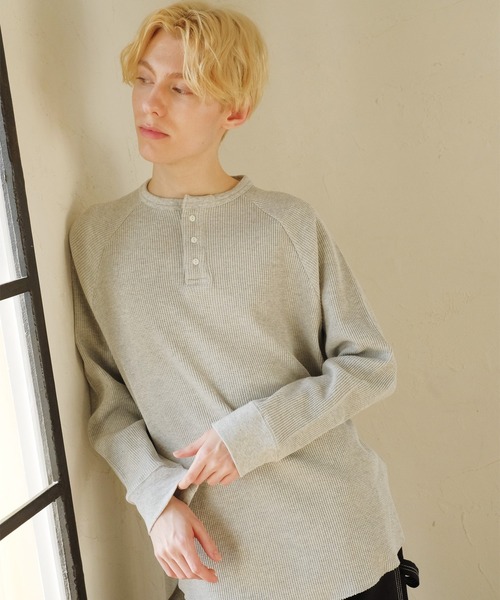 セール】サーマルラグランロン T （ヘンリー) / 長袖 / トップス