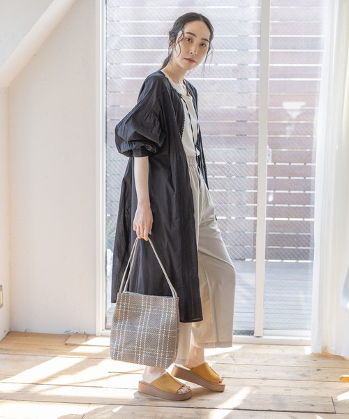 studio CLIP（スタディオクリップ）の「【撥水/接触冷感/速乾】夏のお手入れらくらくワイドパンツ（その他パンツ・レディース・ブラック/カーキ/ベージュ/その他1/その他2・MEDIUM/LARGE/XX-LARGE/X-LARGE/XXX-LARGE）」の10枚目の写真