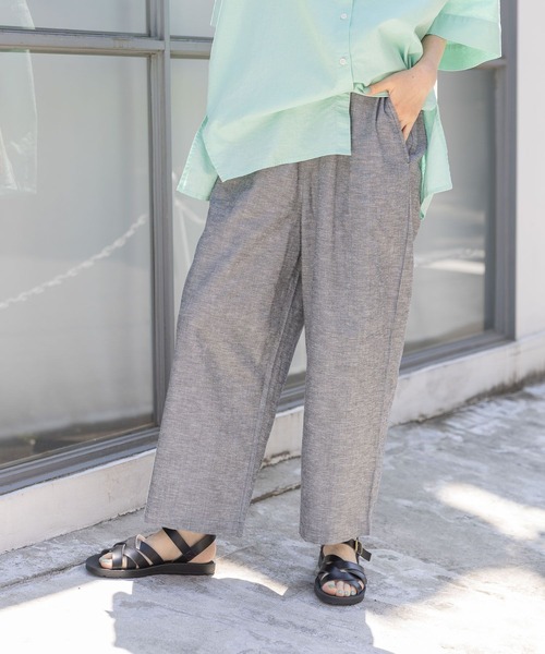 studio CLIP（スタディオクリップ）の「【撥水/接触冷感/速乾】夏のお手入れらくらくワイドパンツ（その他パンツ・レディース・ブラック/カーキ/ベージュ/その他1/その他2・MEDIUM/LARGE/XX-LARGE/X-LARGE/XXX-LARGE）」の20枚目の写真