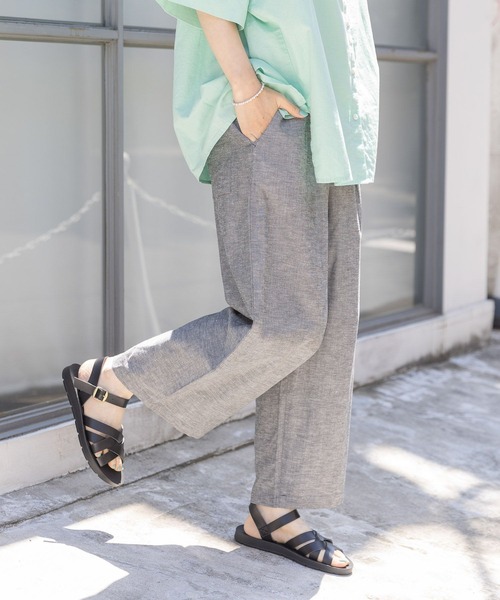 studio CLIP（スタディオクリップ）の「【撥水/接触冷感/速乾】夏のお手入れらくらくワイドパンツ（その他パンツ・レディース・ブラック/カーキ/ベージュ/その他1/その他2・MEDIUM/LARGE/XX-LARGE/X-LARGE/XXX-LARGE）」の21枚目の写真