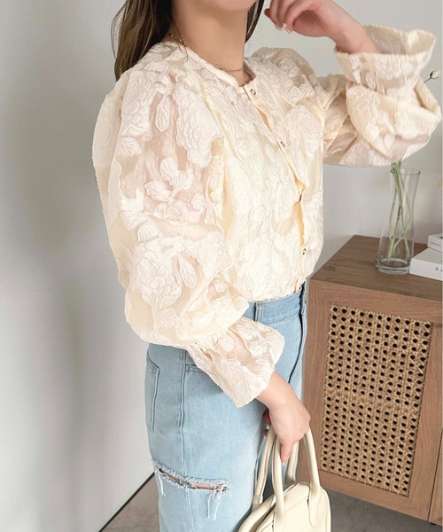 apres jour(アプレジュール)の「2WAYオパールシャツプルオーパー【ZOZOTOWN限定アイテム】(シャツ/ブラウス・レディース・アイボリー/ブルー/ブラック・フリー/X-LARGE)」の7枚目の写真