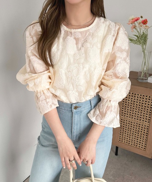 apres jour(アプレジュール)の「2WAYオパールシャツプルオーパー【ZOZOTOWN限定アイテム】(シャツ/ブラウス・レディース・アイボリー/ブルー/ブラック・フリー/X-LARGE)」の4枚目の写真