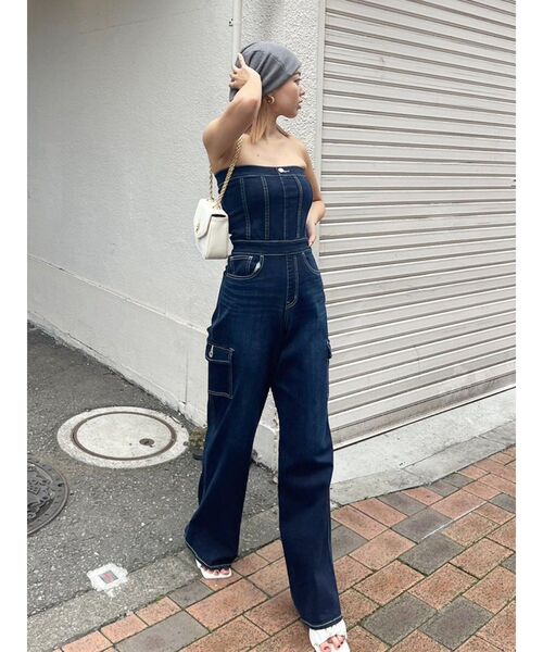 EVRIS（エヴリス）の「ベアデニムオールインワン（つなぎ/オールインワン・レディース・ライトブルー/インディゴブルー・SMALL/MEDIUM）」の19枚目の写真