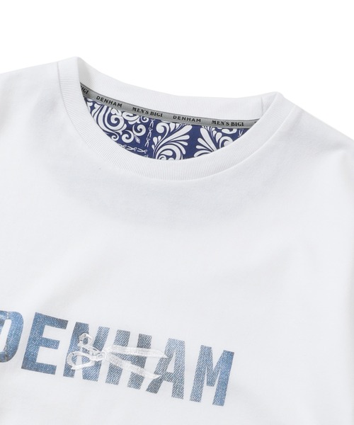 MEN'S BIGI(メンズビギ)の「【DENHAM/デンハム】30 /2 天竺ロゴTシャツ(Tシャツ/カットソー・メンズ・ホワイト/ネイビー・03/02)」の11枚目の写真