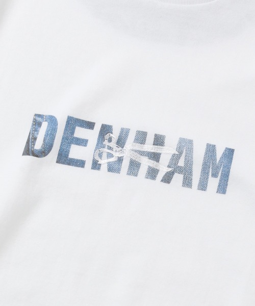 MEN'S BIGI(メンズビギ)の「【DENHAM/デンハム】30 /2 天竺ロゴTシャツ(Tシャツ/カットソー・メンズ・ホワイト/ネイビー・03/02)」の3枚目の写真