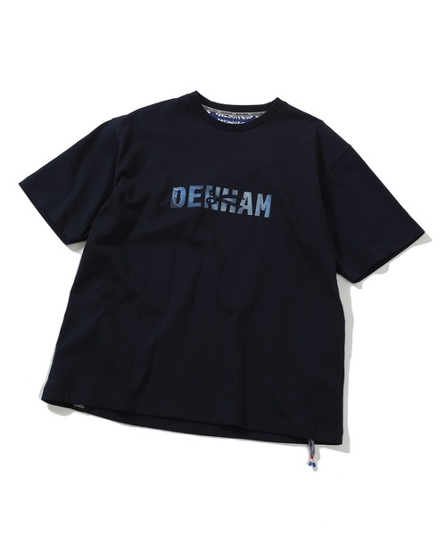 MEN'S BIGI(メンズビギ)の「【DENHAM/デンハム】30 /2 天竺ロゴTシャツ(Tシャツ/カットソー・メンズ・ホワイト/ネイビー・03/02)」の8枚目の写真