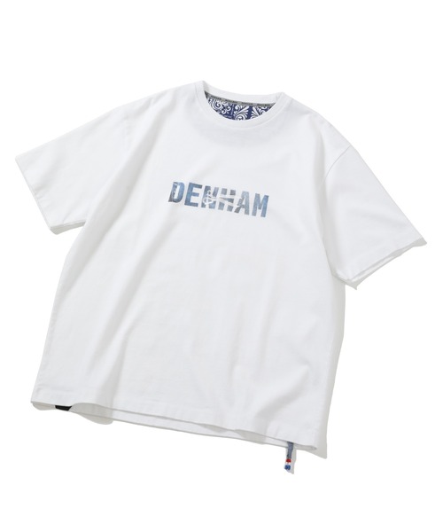 MEN'S BIGI(メンズビギ)の「【DENHAM/デンハム】30 /2 天竺ロゴTシャツ(Tシャツ/カットソー・メンズ・ホワイト/ネイビー・03/02)」の7枚目の写真