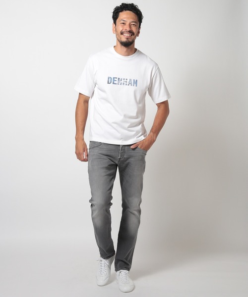 MEN'S BIGI(メンズビギ)の「【DENHAM/デンハム】30 /2 天竺ロゴTシャツ(Tシャツ/カットソー・メンズ・ホワイト/ネイビー・03/02)」の17枚目の写真