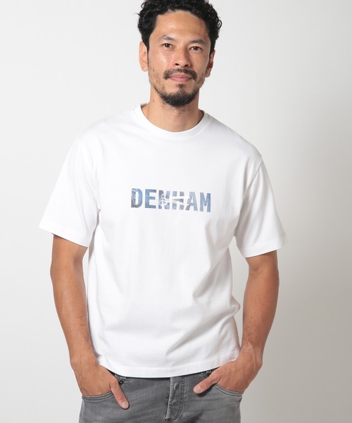 MEN'S BIGI(メンズビギ)の「【DENHAM/デンハム】30 /2 天竺ロゴTシャツ(Tシャツ/カットソー・メンズ・ホワイト/ネイビー・03/02)」の15枚目の写真