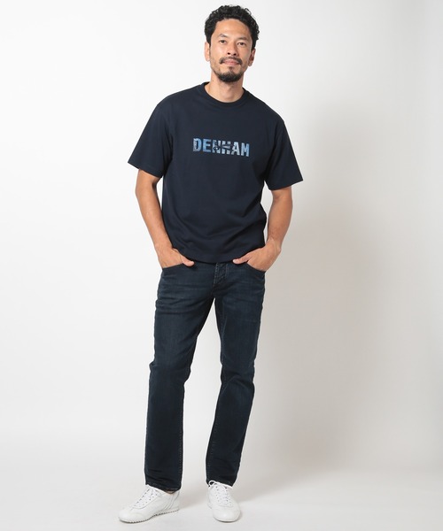 MEN'S BIGI(メンズビギ)の「【DENHAM/デンハム】30 /2 天竺ロゴTシャツ(Tシャツ/カットソー・メンズ・ホワイト/ネイビー・03/02)」の18枚目の写真