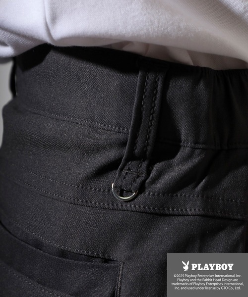 PLAYBOY(プレイボーイ)の「PLAYBOY スーパーストレッチ ハーフパンツ(その他パンツ・メンズ・チャコール/ブラック・M/L/XL)」の19枚目の写真