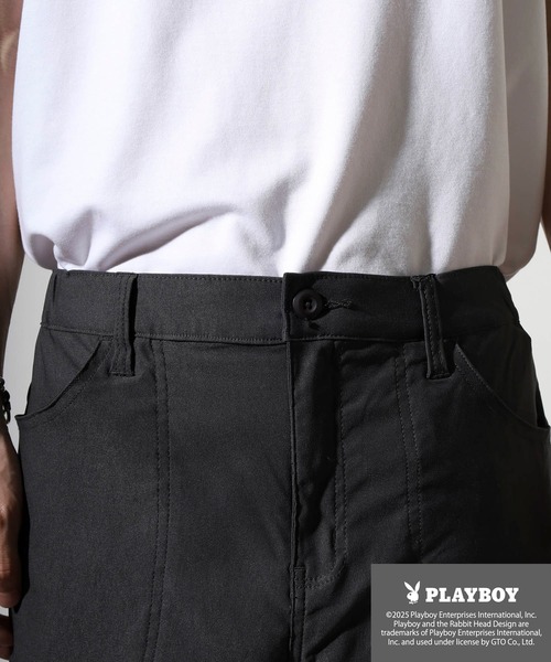 PLAYBOY(プレイボーイ)の「PLAYBOY スーパーストレッチ ハーフパンツ(その他パンツ・メンズ・チャコール/ブラック・M/L/XL)」の14枚目の写真