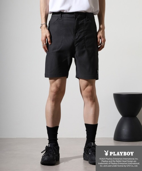 PLAYBOY(プレイボーイ)の「PLAYBOY スーパーストレッチ ハーフパンツ(その他パンツ・メンズ・チャコール/ブラック・M/L/XL)」の11枚目の写真