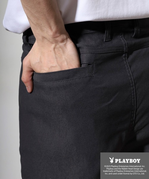 PLAYBOY(プレイボーイ)の「PLAYBOY スーパーストレッチ ハーフパンツ(その他パンツ・メンズ・チャコール/ブラック・M/L/XL)」の18枚目の写真