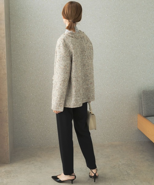 URBAN RESEARCH ROSSO ツイード ノーカラー ジャケット Amazon | [アーバンリサーチ ロッソ] ジャケット コート F by