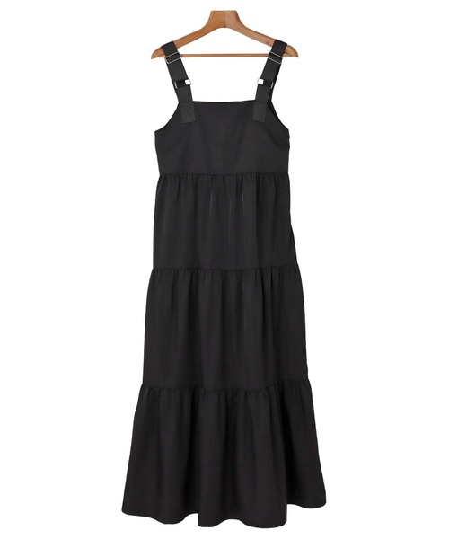 セール】ナイロンティアードジャンパースカート（ワンピース）｜andme