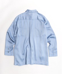 美品 メゾンスペシャル レース ドッキング レーヨンストライプシャツ ブルー F 76448645b_b_01_215.jpg