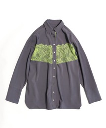 MAISON SPECIAL レース クロップドシャツ FREE item343122369501-1-2.jpg