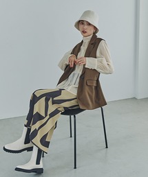 N.(N. Natural Beauty Basic) | ◆ジオメトリックパターンジャガードスカートⅡ(スカート)