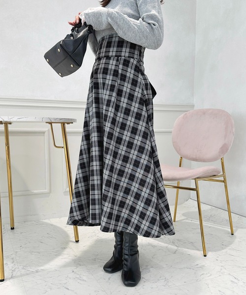 apres jour（アプレジュール）の「アソートバックレースアップスカート【ZOZOTOWN限定アイテム】（スカート・レディース・ピンク/アイボリー/ブラック/ブラウン系その他/ブラック系その他/ダークブラウン・フリー/X-LARGE）」の12枚目の写真