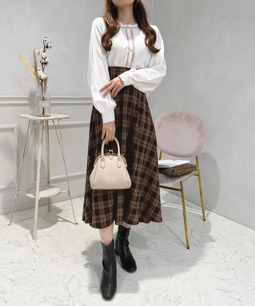 apres jour（アプレジュール）の「アソートバックレースアップスカート【ZOZOTOWN限定アイテム】（スカート・レディース・ピンク/アイボリー/ブラック/ブラウン系その他/ブラック系その他/ダークブラウン・フリー/X-LARGE）」の10枚目の写真