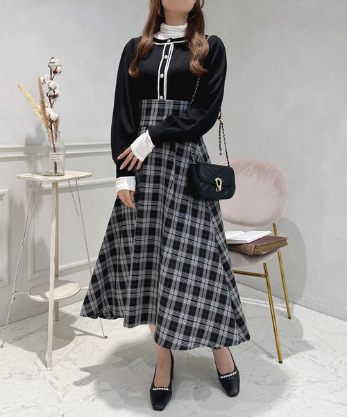 apres jour（アプレジュール）の「アソートバックレースアップスカート【ZOZOTOWN限定アイテム】（スカート・レディース・ピンク/アイボリー/ブラック/ブラウン系その他/ブラック系その他/ダークブラウン・フリー/X-LARGE）」の7枚目の写真