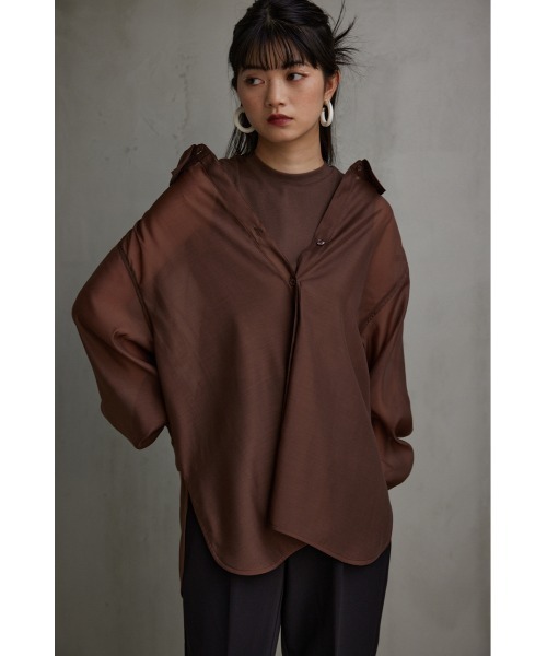 ヘヴンアンドアース　オフショルダーシャツ スタッズ付き AZUL by moussy（アズールバイマウジー）の「インナーSETオフ
