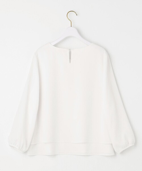 洗える】レイヤードレース ブラウス（Tシャツ/カットソー）｜any