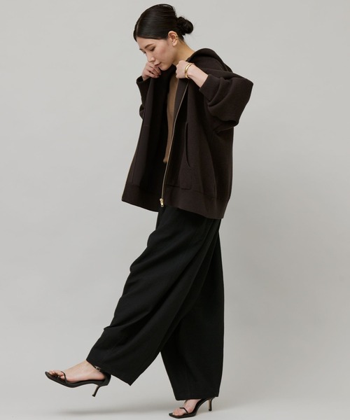 Curensology(カレンソロジー)/ダブルフェイスニットフーディブルゾン