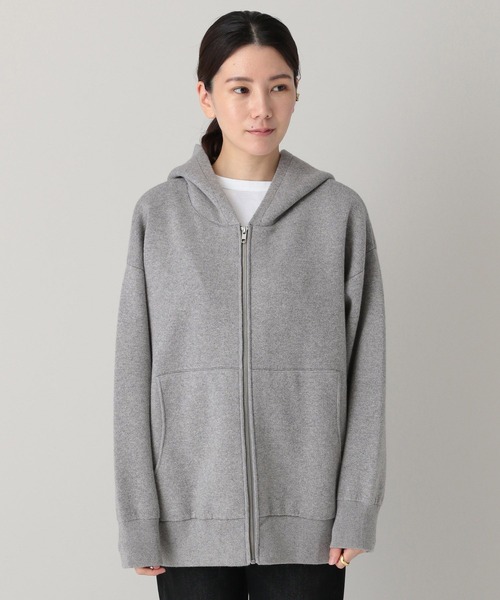 Curensology(カレンソロジー)/ダブルフェイスニットフーディブルゾン