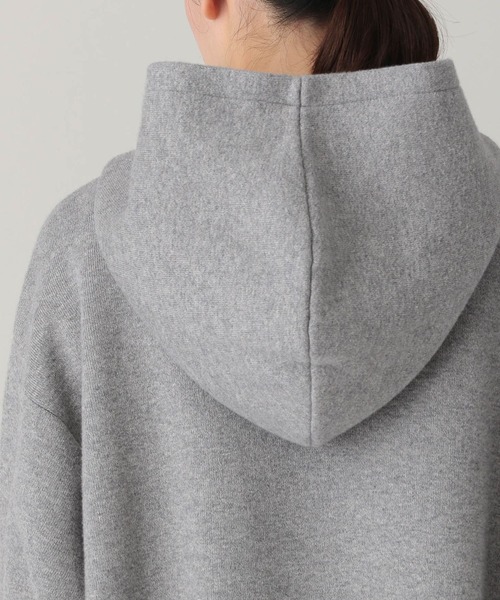 Currentsology カレンソロジー ダブルフェイスニットフーディブルゾン Curensology(カレンソロジー)/ダブルフェイスニットフーディブルゾン