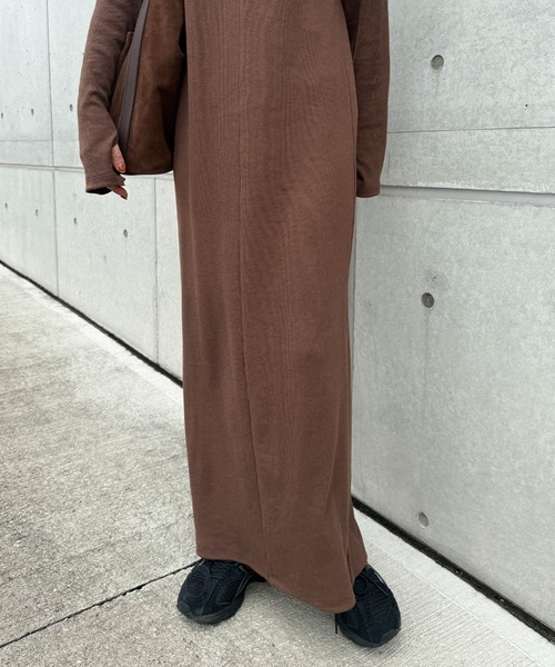 セール】フィンガースリーブプチハイリブワンピース（ワンピース