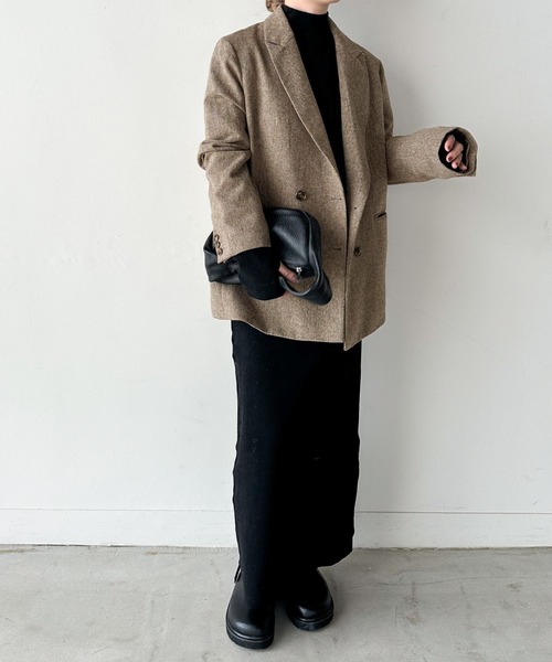 フィンガースリーブプチハイリブワンピース（ワンピース）｜select