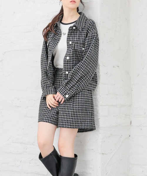【Maxicimam】バニージャケット 黒×白 門倉太久斗/22世紀ジェダイ printed jacket black / TXA-TENGA