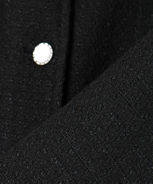 Honeys（ハニーズ）の「ツイードジャケット（その他アウター・レディース・ブラック×ホワイト/ブラック/ホワイト×ブラック・M/S/L）」の19枚目の写真