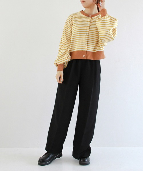 Crisp（クリスプ）の「アンクルストレートパンツ（その他パンツ・レディース・ブラック/ブラウン・FREE）」の7枚目の写真