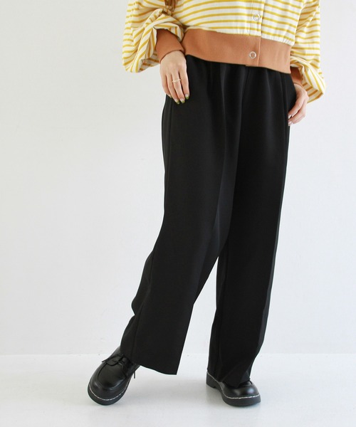 Crisp（クリスプ）の「アンクルストレートパンツ（その他パンツ・レディース・ブラック/ブラウン・FREE）」の8枚目の写真