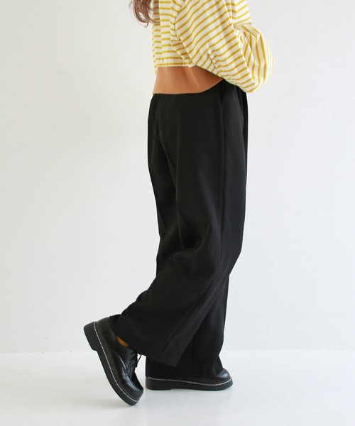 Crisp（クリスプ）の「アンクルストレートパンツ（その他パンツ・レディース・ブラック/ブラウン・FREE）」の11枚目の写真