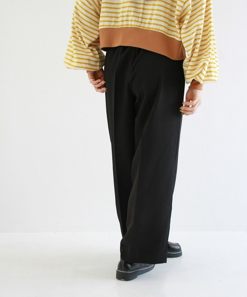 Crisp（クリスプ）の「アンクルストレートパンツ（その他パンツ・レディース・ブラック/ブラウン・FREE）」の12枚目の写真