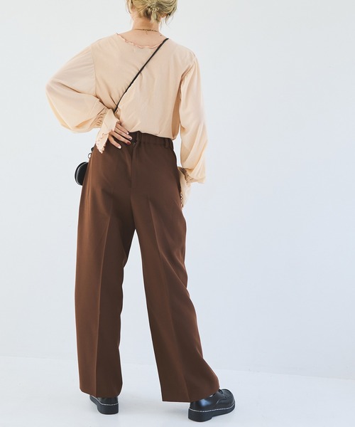 Crisp（クリスプ）の「アンクルストレートパンツ（その他パンツ・レディース・ブラック/ブラウン・FREE）」の20枚目の写真