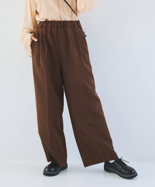 Crisp（クリスプ）の「アンクルストレートパンツ（その他パンツ・レディース・ブラック/ブラウン・FREE）」の21枚目の写真