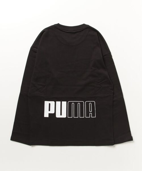 PUMA（プーマ）の「プーマ PUMA PUMA POWER カラーブロック LS Tシャツ_（Tシャツ/カットソー・メンズ・ブラック/ブラック×ホワイト/オリーブ・3L/S/L/M/LL）」の4枚目の写真