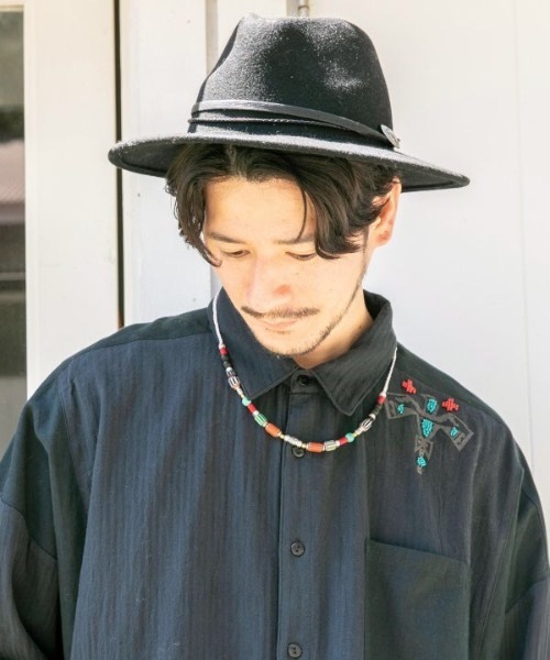 チャイハネ（チャイハネ）の「【チャイハネ】アイティハMEN'Sネックレス（ネックレス・メンズ・ブラック/ホワイト・FREE）」の5枚目の写真