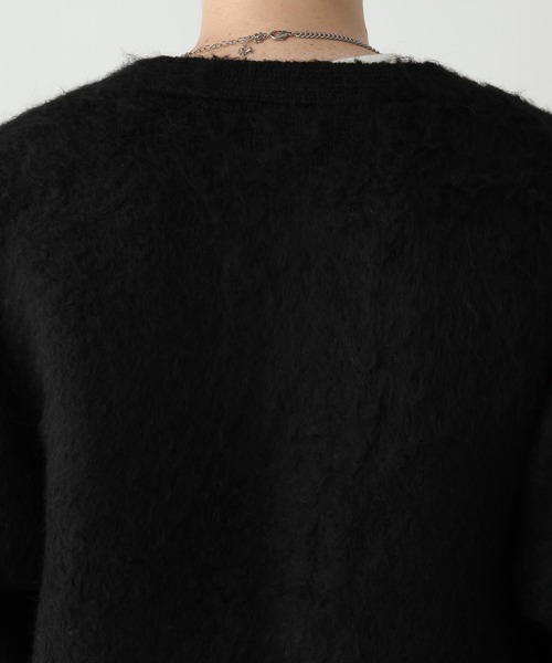 RAGEBLUE（レイジブルー）の「ヘアリー起毛ニット/ルーズカーディガン（カーディガン/ボレロ・メンズ・ブルー/ブラック/レッド・MEDIUM/LARGE）」の21枚目の写真