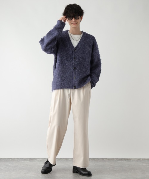 RAGEBLUE（レイジブルー）の「ヘアリー起毛ニット/ルーズカーディガン（カーディガン/ボレロ・メンズ・ブルー/ブラック/レッド・MEDIUM/LARGE）」の18枚目の写真