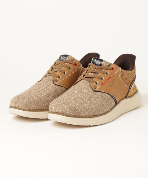 TSURUYA（ツルヤ）の「《VANSPORT》VA500（スニーカー・メンズ・ベージュ/ブラック・27.0cm/26.5cm/28.0cm/26.0cm/25.5cm/25.0cm）」の2枚目の写真