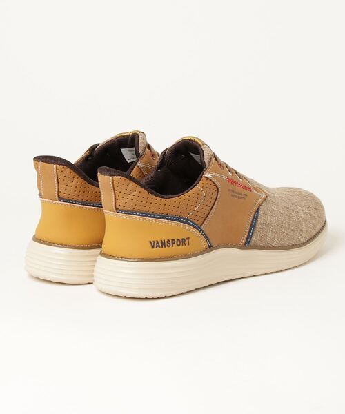 TSURUYA（ツルヤ）の「《VANSPORT》VA500（スニーカー・メンズ・ベージュ/ブラック・27.0cm/26.5cm/28.0cm/26.0cm/25.5cm/25.0cm）」の3枚目の写真