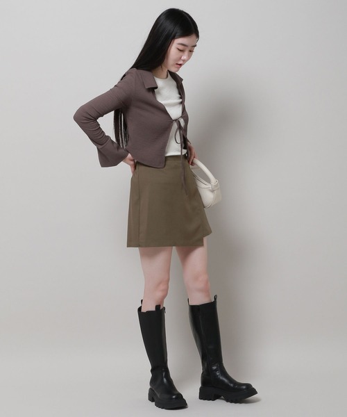3.3 Field Trip （3.3フィールドトリップ）の「3.3 Field Trip／スリムフィットスカート 2980802（スカート・レディース・ブラック/ブラウン/チャコール・FREE）」の20枚目の写真