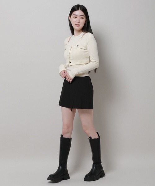 3.3 Field Trip （3.3フィールドトリップ）の「3.3 Field Trip／スリムフィットスカート 2980802（スカート・レディース・ブラック/ブラウン/チャコール・FREE）」の10枚目の写真