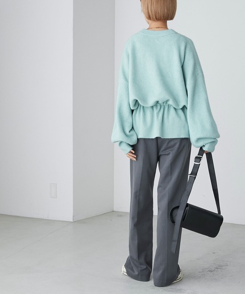 forksy.（フォルクシー）の「【forksy.】2wayフリルボレロカーディガン（カーディガン/ボレロ・レディース・チャコール/ピンク/ミント/オートミール/ブルー・FREE）」の8枚目の写真